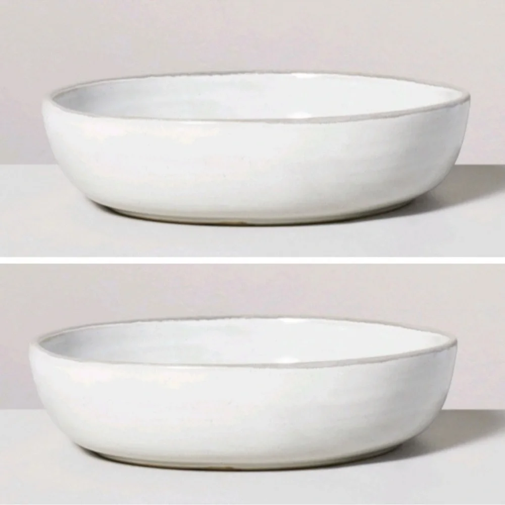 Hearth & Hand w/ Magnolia from Target, Pasta/Salad Stoneware Bowls Set of 2 NEW